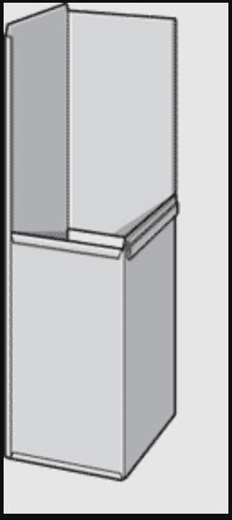 Sheet Metal Duct, 10"x8"x96" 26GA