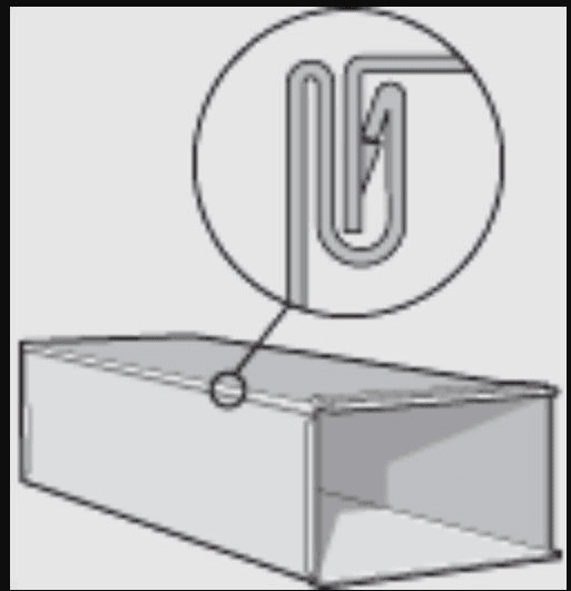 Sheet Metal Duct, 12"x8"x96" 26GA