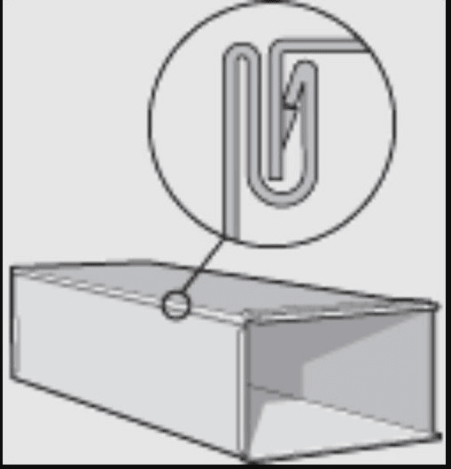 Sheet Metal Duct, 14"x8"x96" 26GA