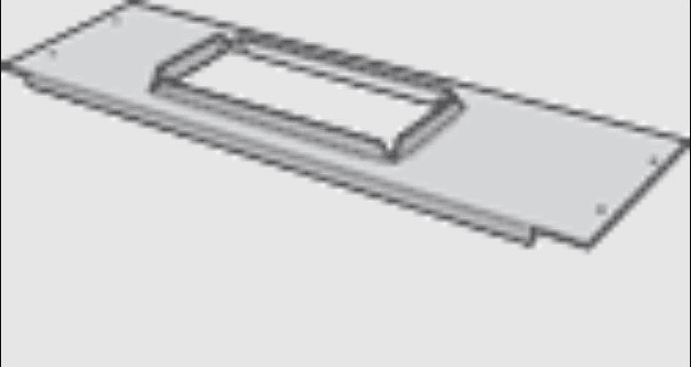 Sheet Metal Duct Register Boot Frame, 4"x12"