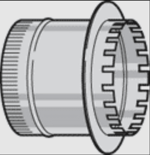 Sheet Metal Duct Board Take-Off Collar, 10"