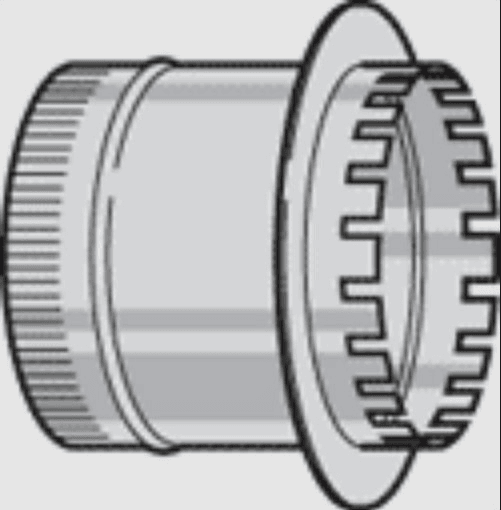 Sheet Metal Duct Board Take-Off Collar, 12"