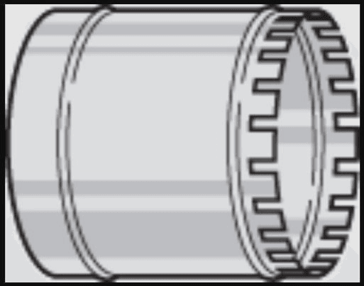 Sheet Metal Collar, 7"x6" Flat Long Tab less Damper