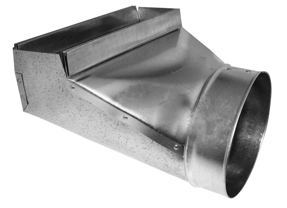 Sheet Metal Stack Boot, 3"x12"x6" 90 deg