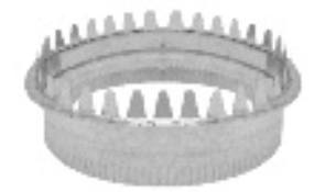 Sheet Metal Collar, 10", Crimped